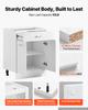 VEVOR White Shaker Base Cabinet Ready to Assemble 60cmW Unassembled Cabinet, 600x475x815 mm(W x D x H), with 2 Doors, 1 Drawers, Adjustable Shelf