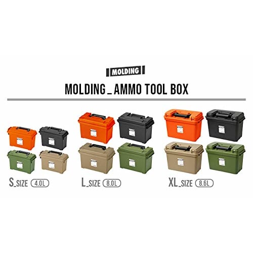 BRID molding AMMO TOOL BOX L, Black / Large