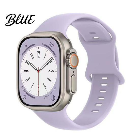 Universal Style Watch Band Silicone Waterproof Sweat-Proof Replacement Soft Solid