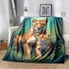 1pc. Lioness and Cub Wildlife Art Print - Perfect for Home Decor, Office Blanket, Outdoor Gift, Suitable for All Seasonsz041765