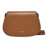 Michael Kors MK Lydia Metal Logo Adjustable Shoulder Strap Calfskin Shoulder Bag Women Shoulder Bag Brown 30R5GL0M2L-LUGGAGE