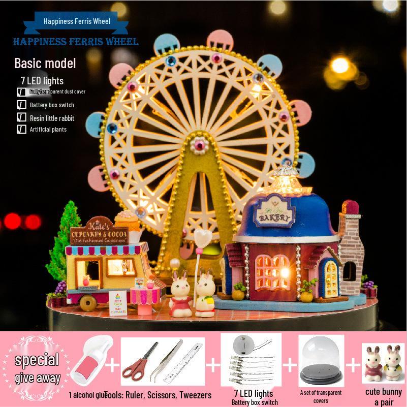 Zhi Qu Wu DIY 3D Music Model House - Creative Birthday Gift for Girls