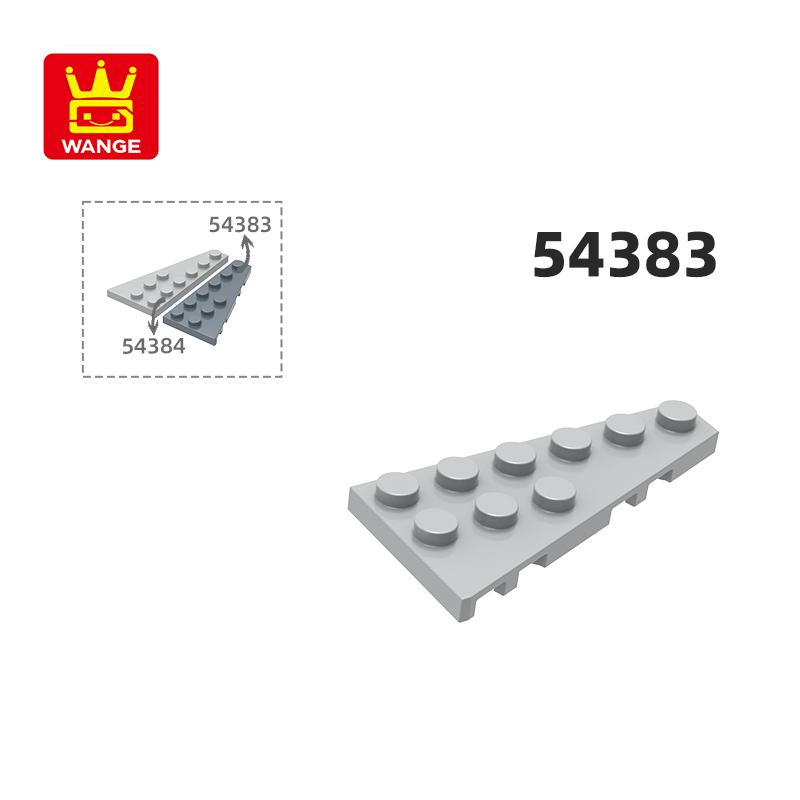 Non-Toxic 62Pcs/Lot 54383 Wedge Plate Right Plate 3X6 With Angle Building Blocks Moc Color Accessories Compatible With Brick Part