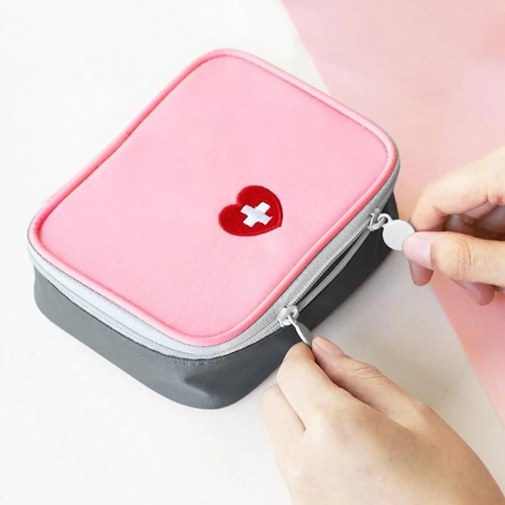 1 Stück - Tragbare Notfall-Medizintasche Erste-Hilfe-Aufbewahrungsbox für Haushalt, Outdoor, Reise, Campingausrüstung, Medizin, Überlebensset