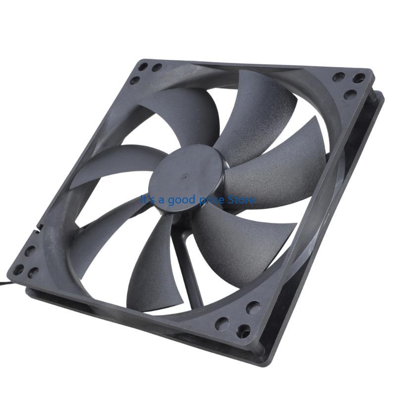 180mm Double Ball Bearing 12V Cooling Fan 5.5x2.1mm High Airflows Adjustment For PC Case Server Cabinet Ventilation Fan