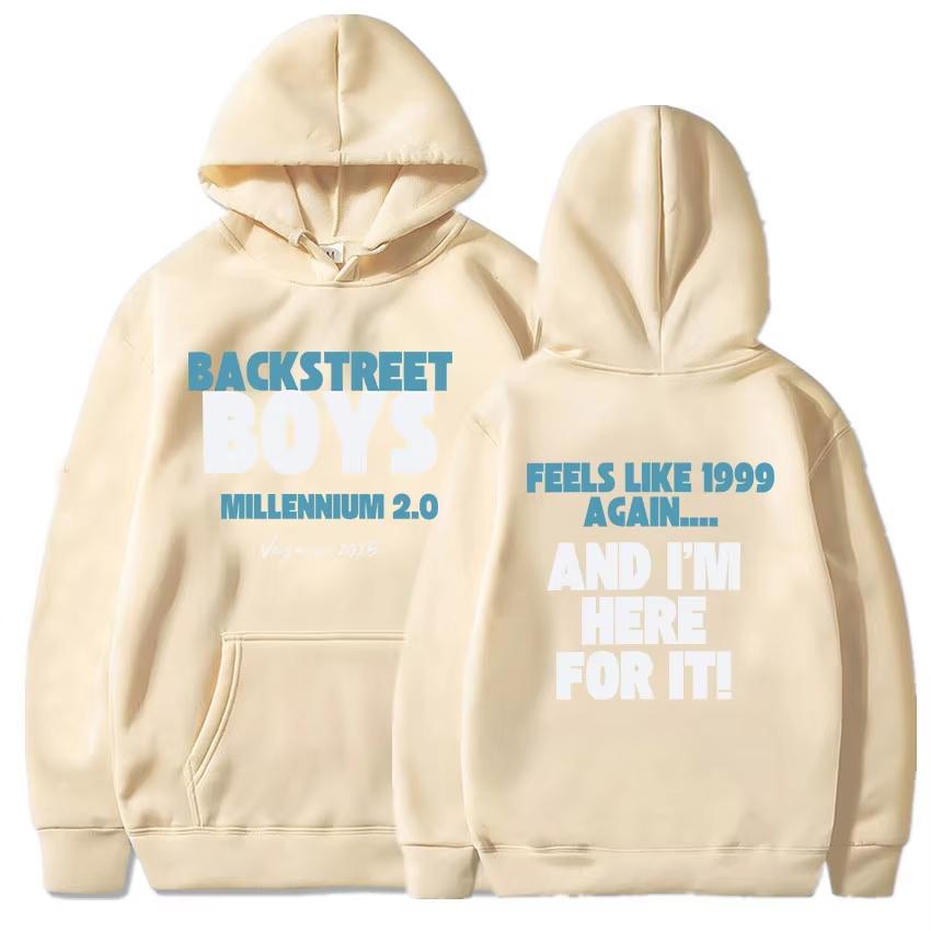 Backstreet Boys To Vegas Tour Hoodies Millennium 2.0 Album Printing Sweatshirts Langarm Kapuzenpullover Neutral Herren Hoodie