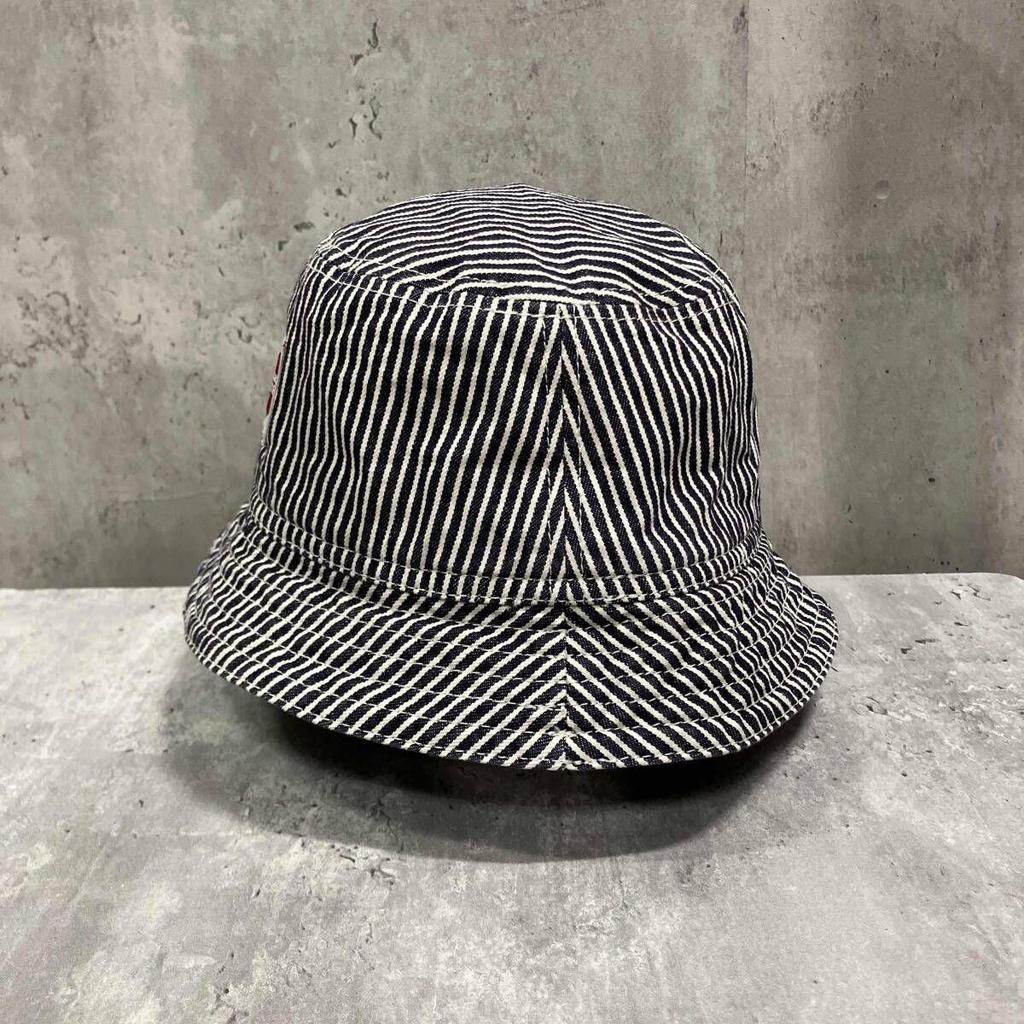 Used Carhartt WIP Bucket Hat Striped Blue X White Carhartt