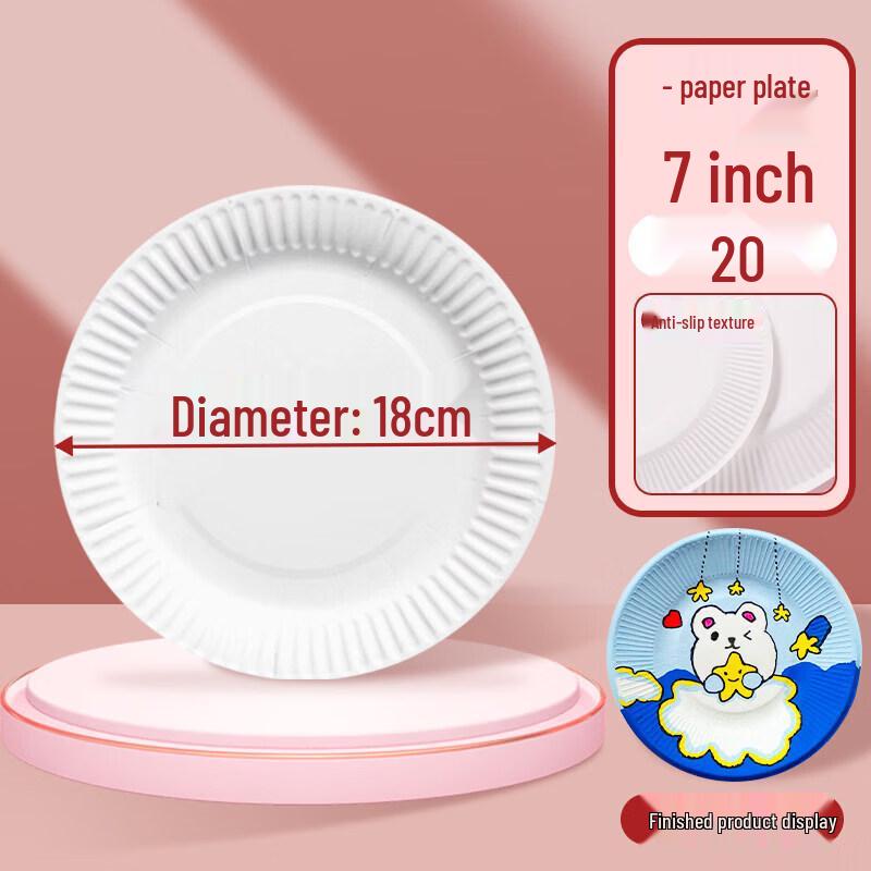 Disposable Round Bagasse Paper Plates