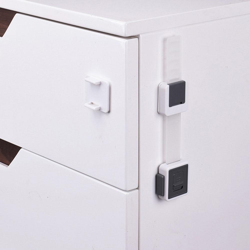 Child Safety Adjustable Drawer Latches Cabinet Locks Furniture Childproofing Lock