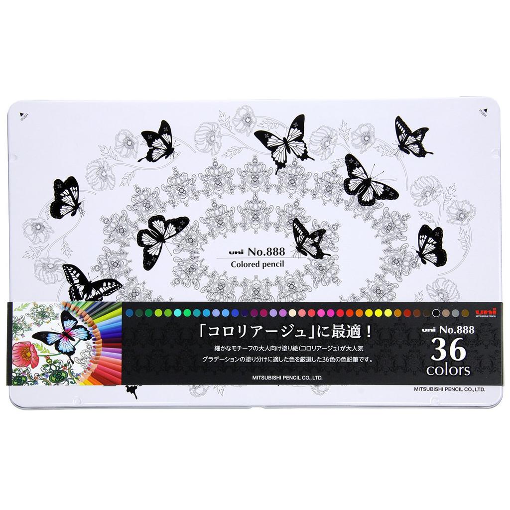 Mitsubishi Pencil Colored Pencil 36 Colors K88836C No.888