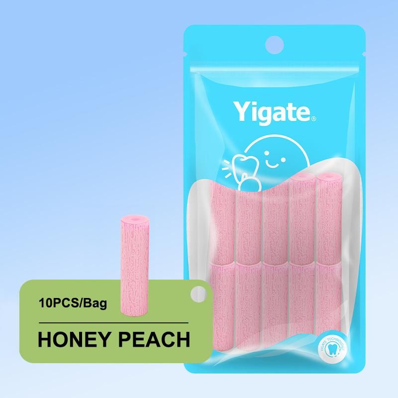 10Pc Dental Stick Fruit Flavor Orthodontic Bite Aligner Chewies Silicone Teeth Stick Bite Tree Pattern Design Tooth Chew Aligner