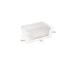 Nouvelle boîte de rangement rectangulaire avec couvercle Contenants alimentaires en plastique Boîtes de rangement scellées pour réfrigérateur Organisation de la cuisine