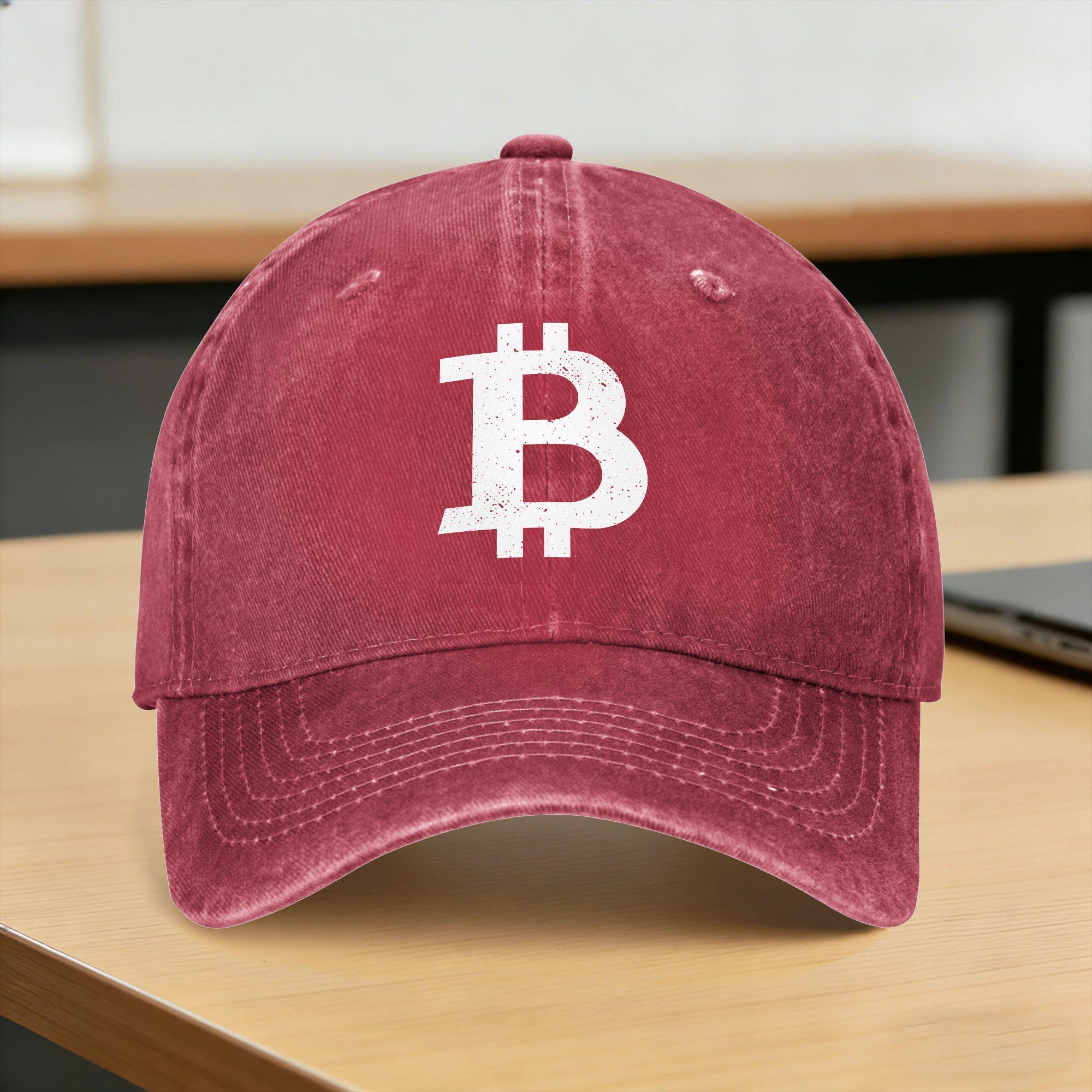 Bitcoin Casual Baseball Cap Summer Trucker Hat SunProof Kpop Rock Snapback Cap Couple Women Trendy Baseball Caps One Size