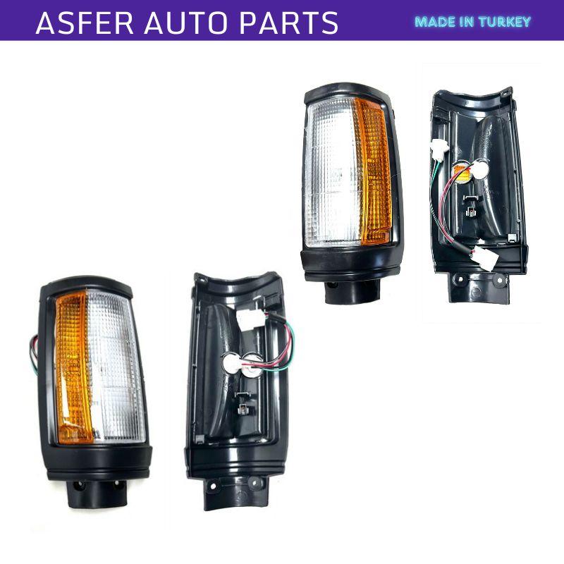 Signal Lamp Front Right Left 2 Piece Set for Mitsubishi L200 1996-1998 Oem MB527090 MB527089