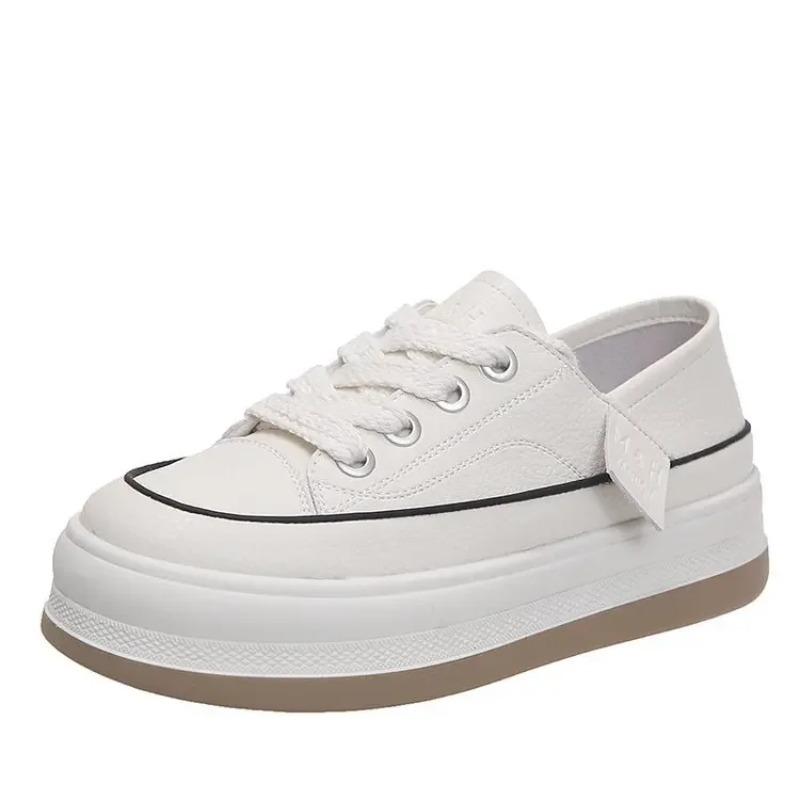 

Women Sneakers Platform Walking Shoes Women Fashi Lace Up Running Shoes High Quality Comfortable Women Running Shoes 35 белый