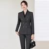 Elegant Women's Slim Fit Black Suit Set for Business and Commute - 2024 Spring/Autumn Collection