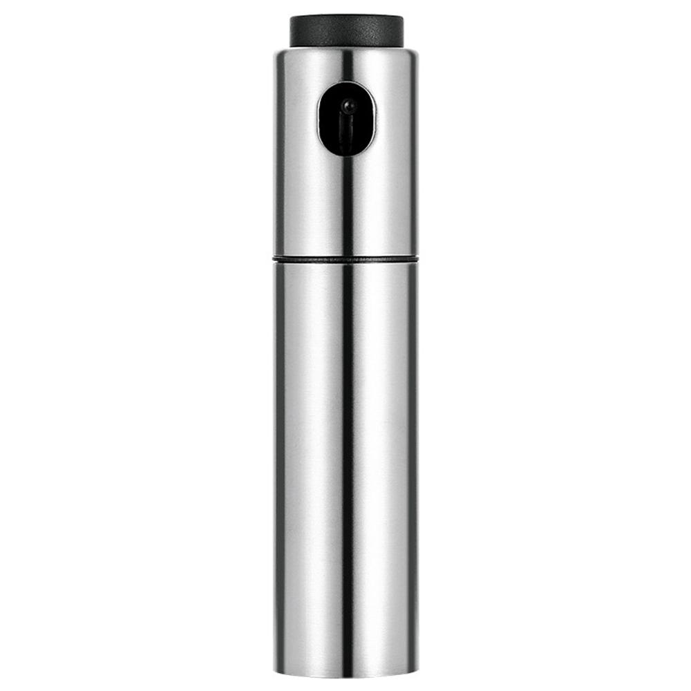 Silver Olive Oil Sprayer Bottle Stainless Steel Pump Oil Dispenser for Cooking Frying Grilling