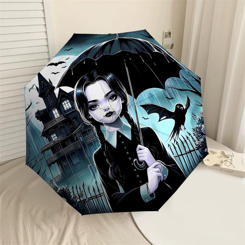 

1PC haunted house umbrella Umbrella-8-Rib Reinforced, Automatic Open, Lightweight & Durable, Cute Fashion Accessory for Outdoor-P2647
