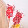 New Year Themed Wooden Handle Pastry Batter Mixing Scraper Cake Cream Silicone Spatula Baking Decorating Tools Kitchen Utensils