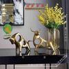 Simple Modern Resin Ox Ornaments - Lucky Pair for Home, Study, or Entrance Decor