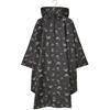 nifty colors Raincoat Flamingo Rain Poncho Black One Size 155-175cm