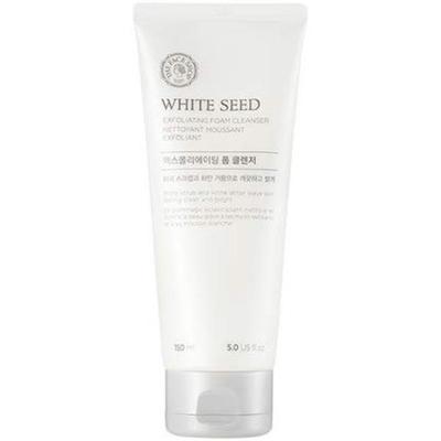 Mousse nettoyante exfoliante aux graines blanches