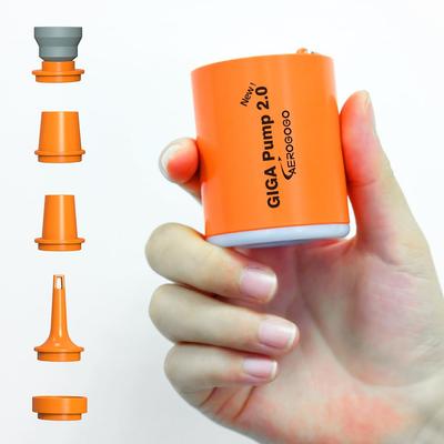 NEWGIGA Pompa 2.0 Przenośna Pompa Powietrza, Najlżejsza Pompa, Elektryczna Pompa Powietrza, 4.2kPa, 1300mAh, z Oświetleniem, Akumulatorowa Pompa Powietrza/Deflator, Nadmuchiwacz Materaca, Co
