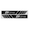 2pcs Emblems Car Stripe Racing Strips Rear View Mirror 3D Stickers For wszj8 B8 B7 B5 B6 B9 8P A1 A3 A4 A5 A7 A8 Q3 Q5 Q7 Q2