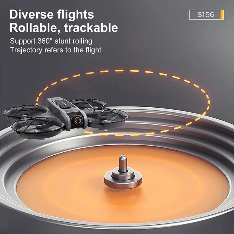 S156 RC MINI Drone 8K WIFI FPV ESC HD Aerial Photography RC Aircraft Brushless Obstacle Avoidance Dual Camera Quadcopter Toy Gift