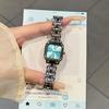 Cold Wind Simple Square Small Dial Watch Female Student Versatile Women Steel Belt Quartz Watch Female