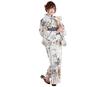 SweetMommy Yukata 6 Piece Waist Heiko Dressing Protective Yukata EMU [Sweet Mommy] Women's Set, Obi, Geta, Strap, Obi, Book, Bag, [Gray]