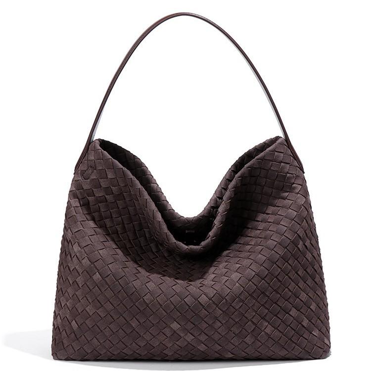 Woven Handbag Casual Underarm Bag Fashionable Texture Versatile Shoulder Bag Retro Matte Large Capacity Commuter Bag Women