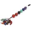 7 Chakra Crystal Pendant Car Hanging Ornament Pendulum Home Decoration for Yoga Meditation