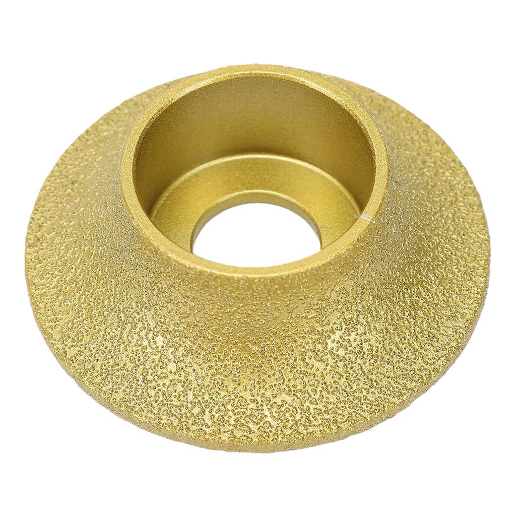 Edges Grinding Wheel 3 Inch 60 Grit Profile Hand Wheel for 20mm Thick Ceramic Tiles Quartz Marble Granite
