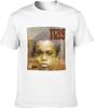Men's Round Neck T-Shirt NAS Illmatic Hip Hop Graphic Button Closure White
