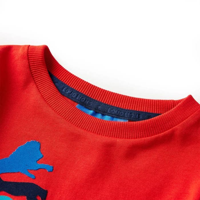 Kids' Long-sleeved Red T-shirt 92/104/116/128/140