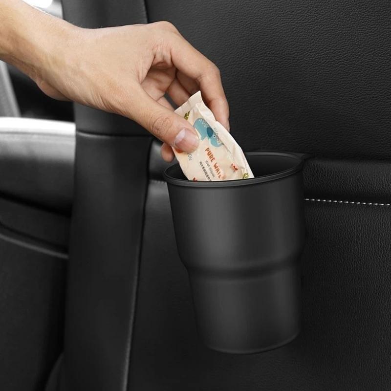 Car Water Cup Holder Mobile Phone Beverage Holder Trash Can Multifunctional Storage Box Auto Interior Accessories
