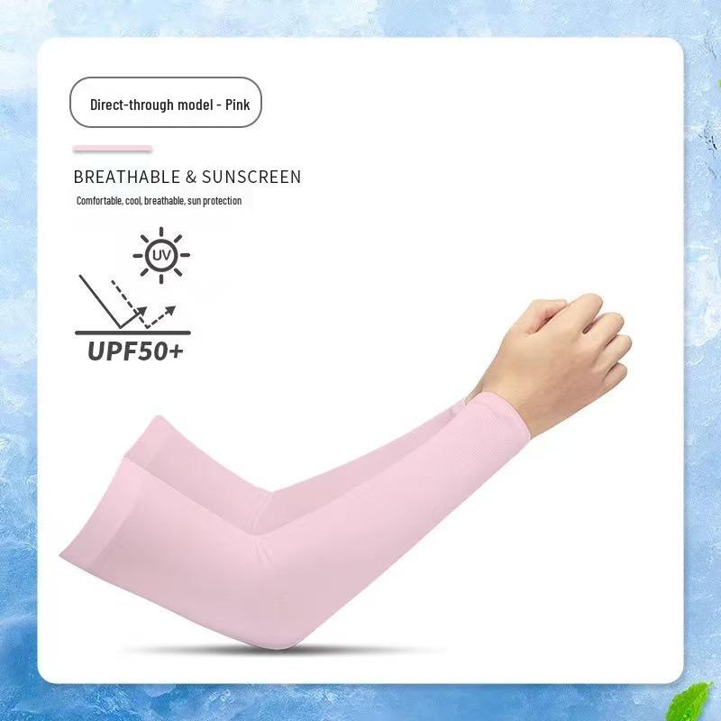 Ice Silk Anti-UV Sun Protection Sleeves for Men & Women – Cool Arm Covers for Driving