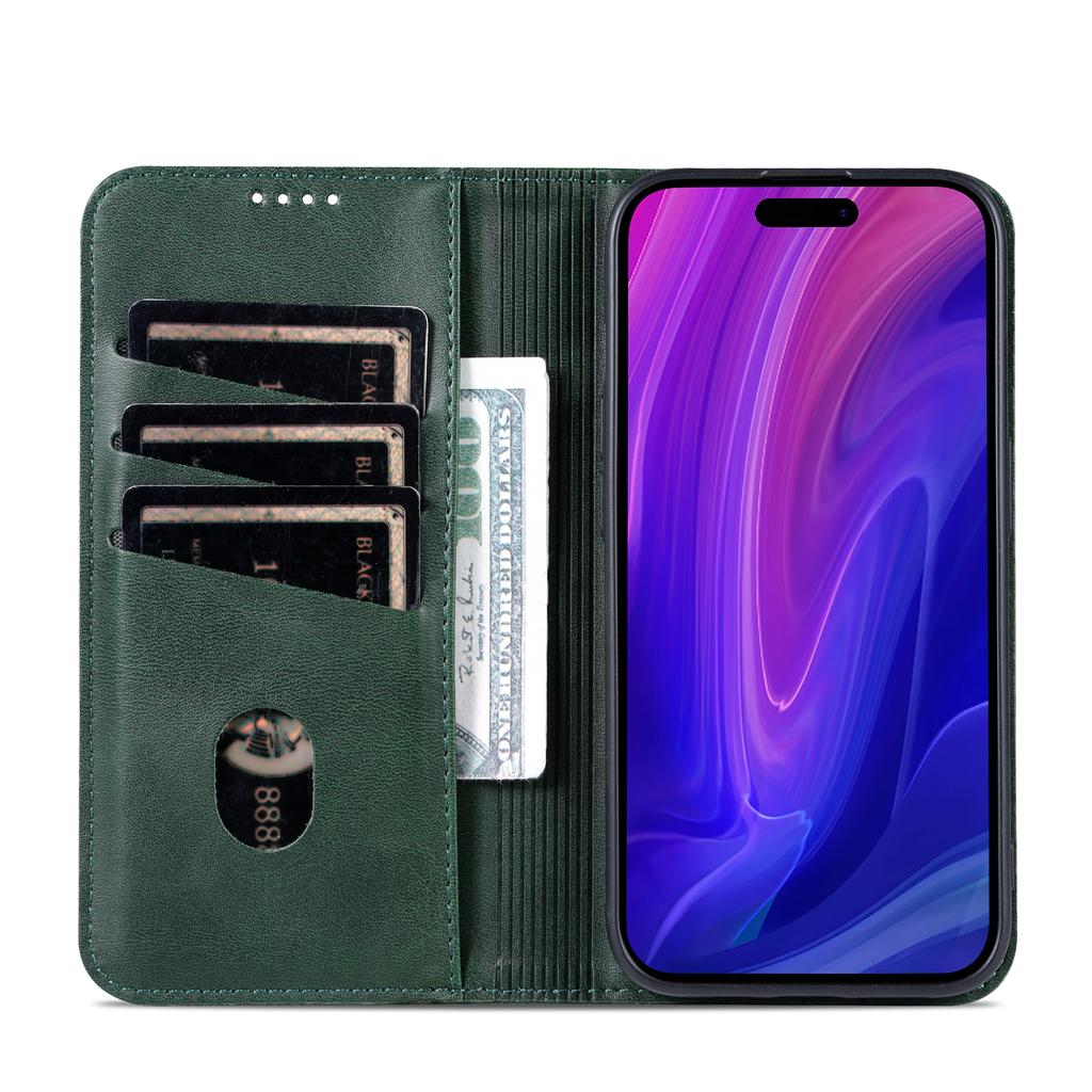 Leder Klapphülle für iphone 17 Promax 17 Air 16 Plus 15 Pro max 14 13 12 Ständer Karten Bargeld Fächer Halter Geldbörse Handyhülle