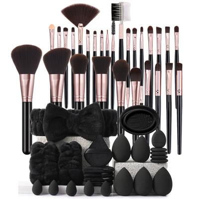 39Pcs Powder Puff Makeup Brushes Set Beauty Tool Blending Brushes Cosmetic Tool Kit Portable Foundation Brush Makeup Tool Set