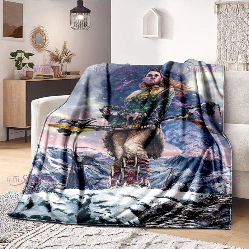 Deka pre milovníkov hier Horizon Zero Dawn Gaming Throw Deka Fleecová deka Deka pre dospelých a deti Prikrývka pre hráčov Darčeky