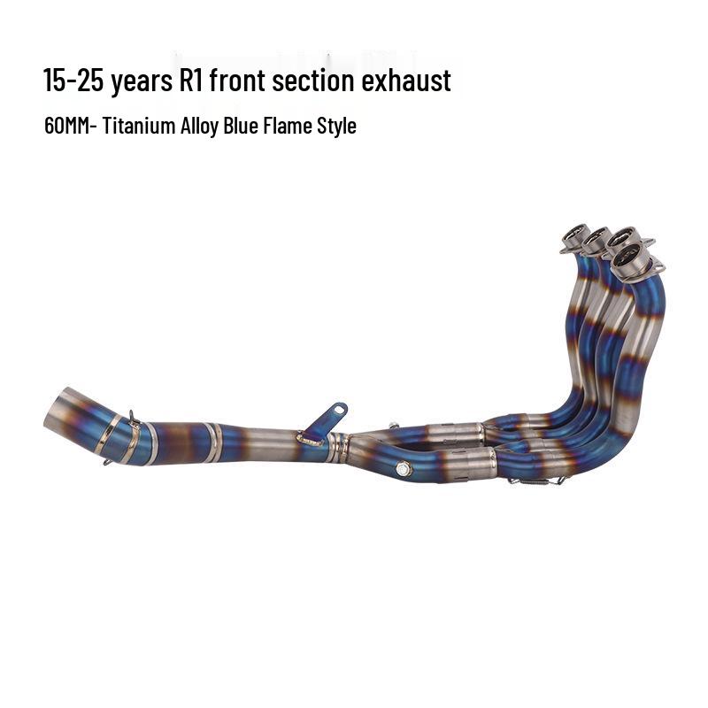 Motorcycle YZF-R1 Exhaust Pipe Titanium Front Section (2015-2025) Modification Accessory