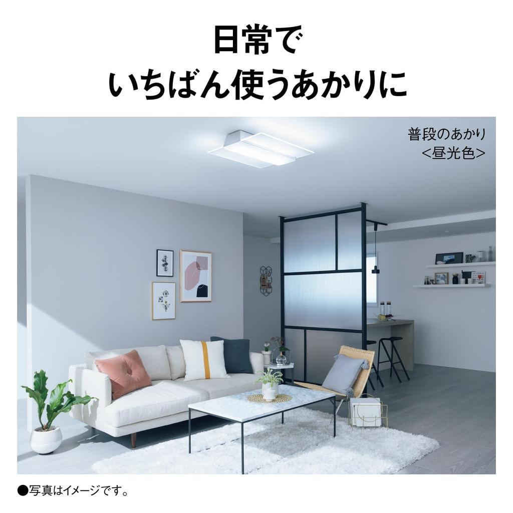Panasonic LED Ceiling Light Panel Series Square Type LED Type with Remote Control Tatami Square Panel Dimmable/Tonal ~14 HH-CF1496A