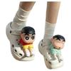 Cartoon Anime Crayon Shin-chan Figures Shoe Charms 3D Doll for Croc Clogs Sandals Shin-chan Footwear Decoration Gifts