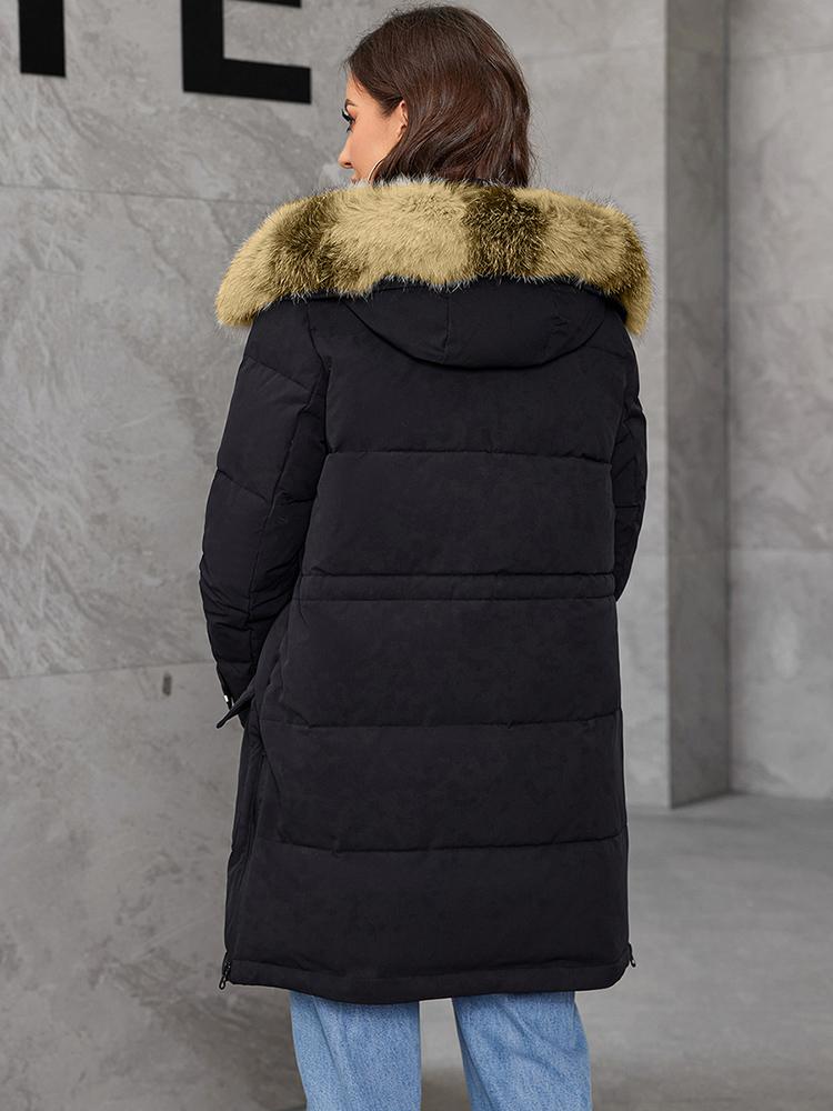 Cinemore Women's jacket long Fashion Grace women winter down jackets Zipper pocket with belt parka high quality outwear 9039