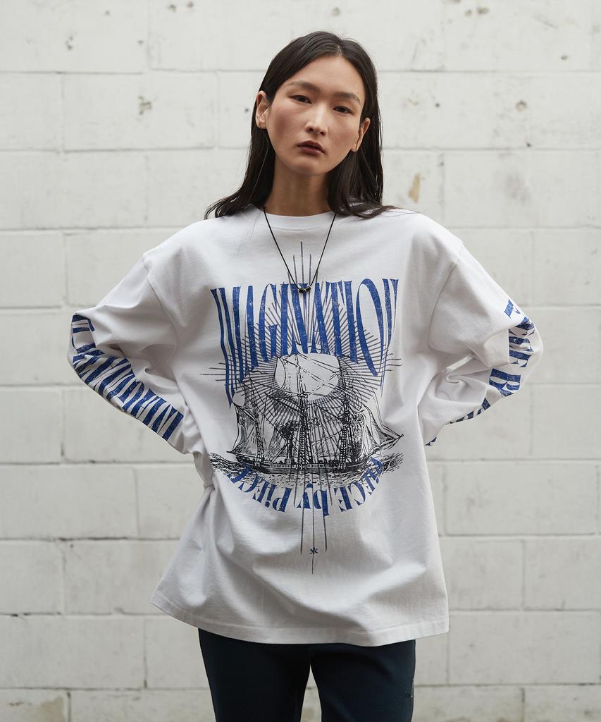Keulaeki [Unisex] Full Print Ls Tee_White [Kr265Put481]
