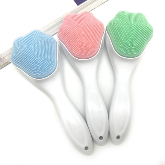 

Силиконовый скраб для лица, ручная щетка для очищения лица в виде кошачьей лапки, для отшелушивания, массажа, удаления черных точек, нанесения лосьона Boby синий