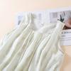 2026 Summer New Women's Sleeping Skirt Bamboo Fiber with Chest Mat Long Skirt Simple Thin Loose Sleeveless Tank Top Skirt