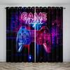 Lustiges Cooles Gamepad Gamer Game Controller Junge Fenster Vorhänge Jalousien für Wohnzimmer Kinder Schlafzimmer Heimdeko Tür 2 Stück Büro