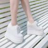 Fashion Women's Flat Platform Shoes 2025 spring Autumn Split Leather Casual Women Shoes Thick Sole Sneakers for Women Platform Shoes13CM